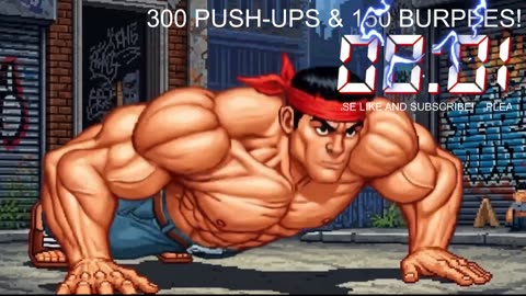 Everyday 300 push ups and 150 Burpees!