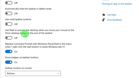 Use The Taskbar To Peek At The Desktop