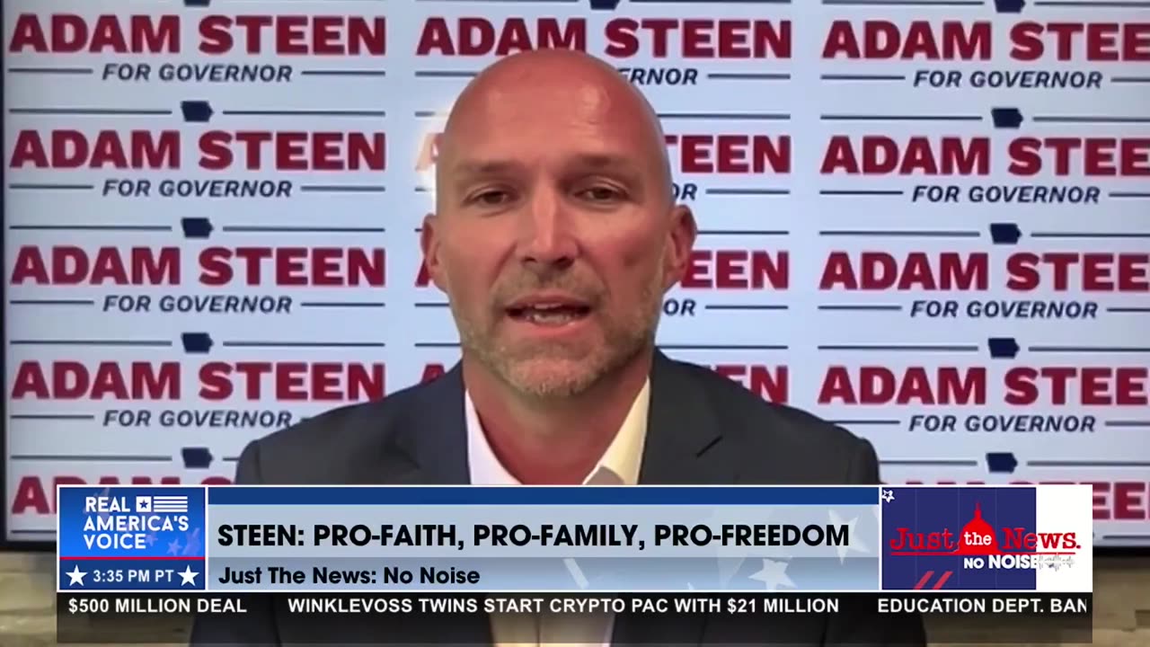 ADAM STEEN ANNOUNCES GUBERNATORIAL RUN IN IOWA