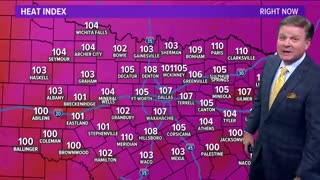 Must Watch: Oops: It was "101,105 heat index" in McKinney on Thursday