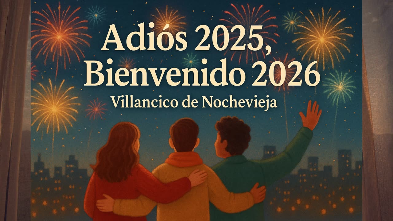Adiós 2025, Bienvenido 2026 | Villancico de Nochevieja 🎆 Karaoke Festivo
