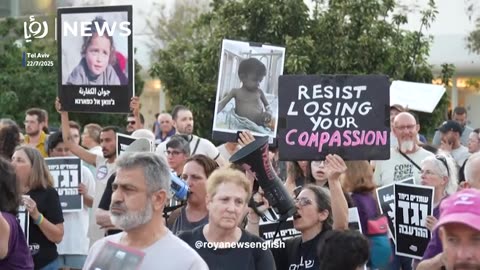“Israelis” march to denounce food shortages in Gaza