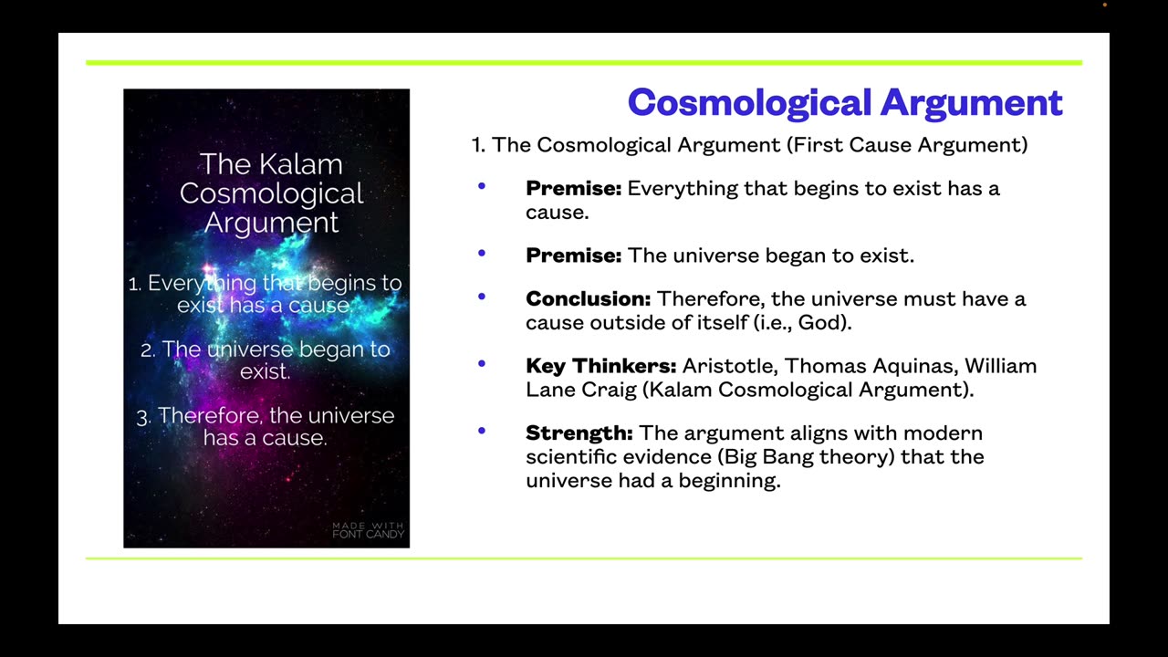Arguments for the existence of God