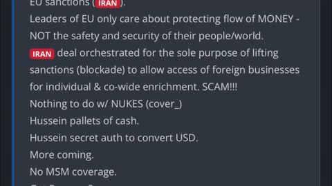 Q'S IRAN BOMBSHELL: "Deal Was $CAM for Western Politicians" | Cash, Cover-Ups & Coming Revolution