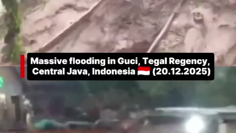 Massive flooding in Guci, Tegal Regency, Central Java, Indonesia 🇮🇩 (20.12.2025)