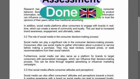 Student Work (Assessment) | MKM20 Essay on Social Media & Consumer Behavior| University of Brighton