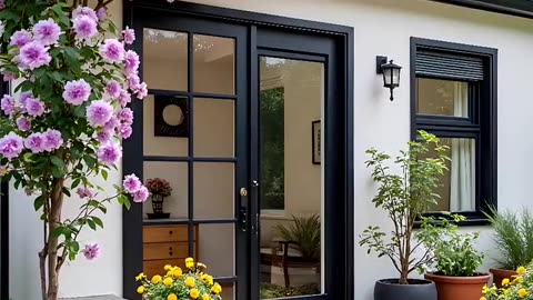 Charming Garden Entryway in Full Bloom