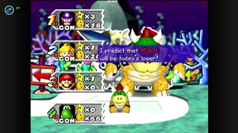 #MarioParty 3 Deep Bloober Sea 35 Turn Game HARD A.I. Final Five Turns