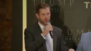 Eric Trump after the announcement of "Trump Mobile"