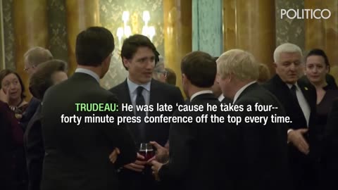 World leaders overheard joking about Trump at NATO meeting