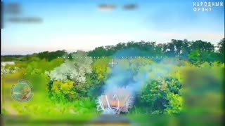 🎯🚁 Ukraine Russia War | RU POV: Fiber-Optic Drone Attacks Ukrainian Armored Vehicles | RCF