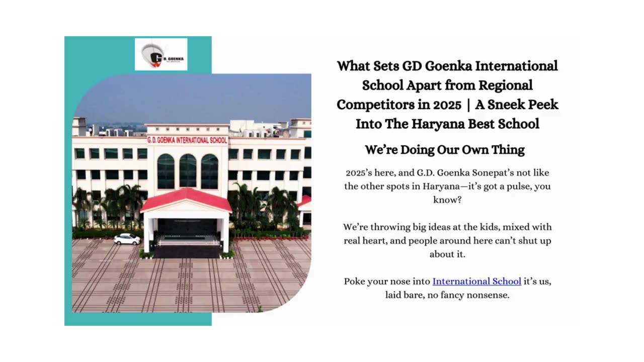 What Sets GD Goenka International School Apart from Regional Competitors in 2025