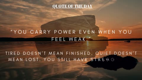 "QUOTE OF THE DAY"