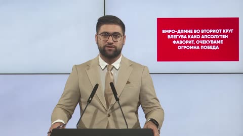 Манасиевски: ВМРО-ДПМНЕ во вториот круг влегува како апсолутен фаворит