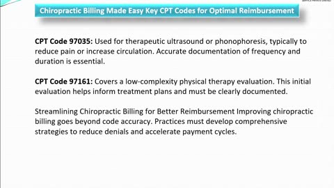 Chiropractic Billing Made Easy: Key CPT Codes for Optimal Reimbursement