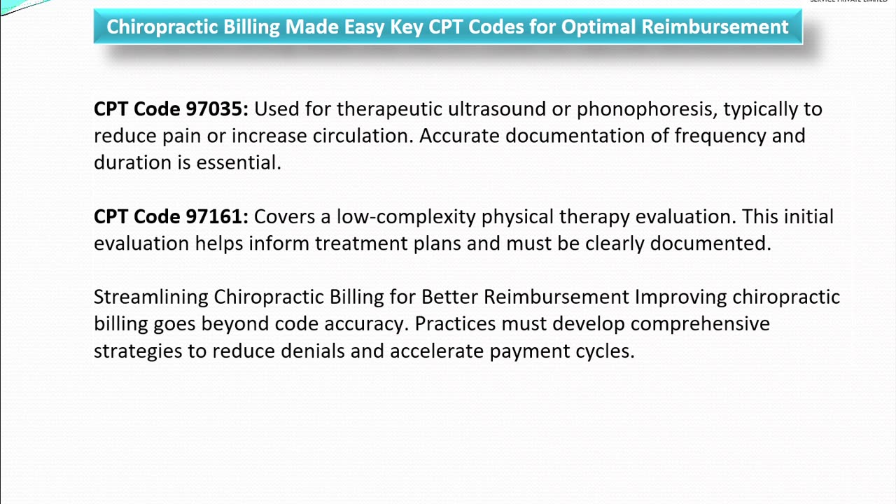Chiropractic Billing Made Easy: Key CPT Codes for Optimal Reimbursement
