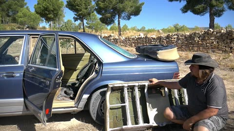 Mercedes Benz W126 - Comment faire la dépose du siège arrière tutoriel (non électrique)
