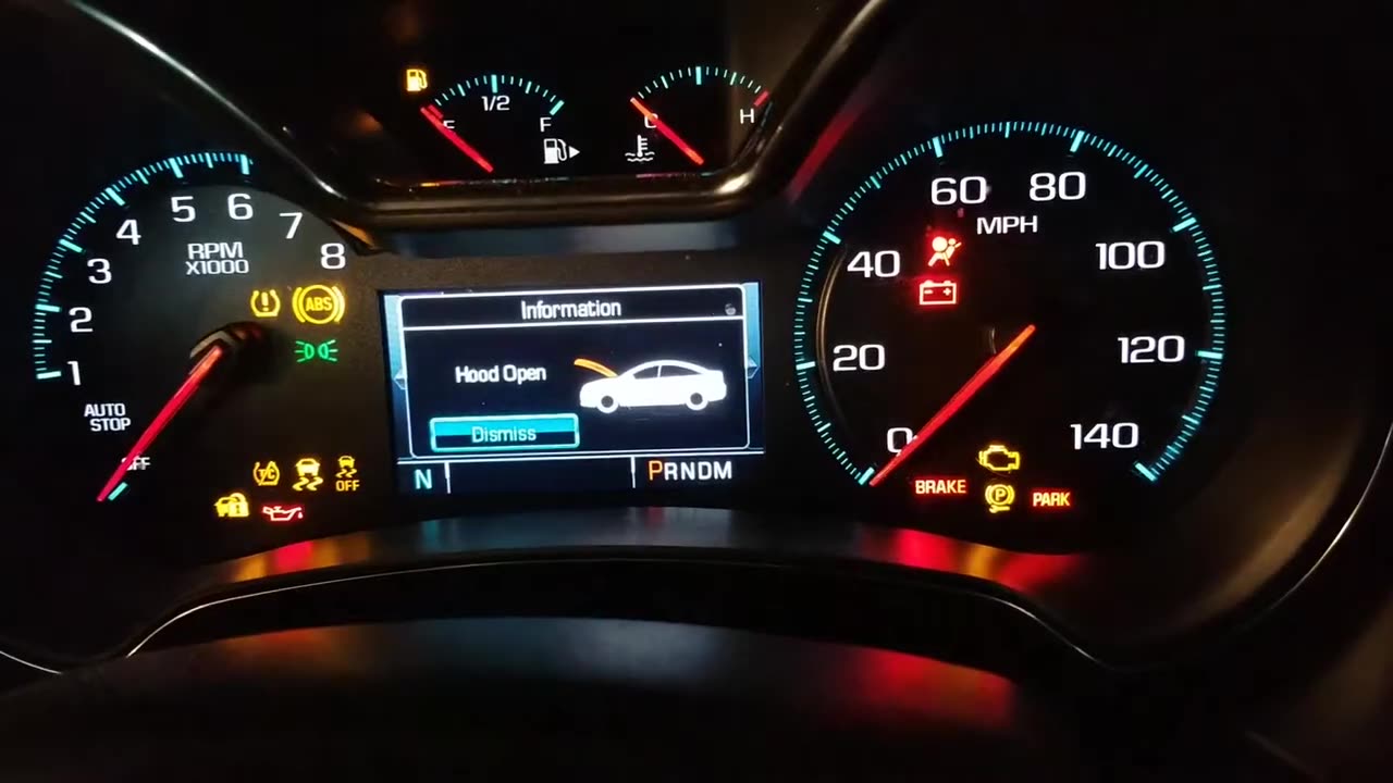 Reset oil light 2017 Chevy Impala