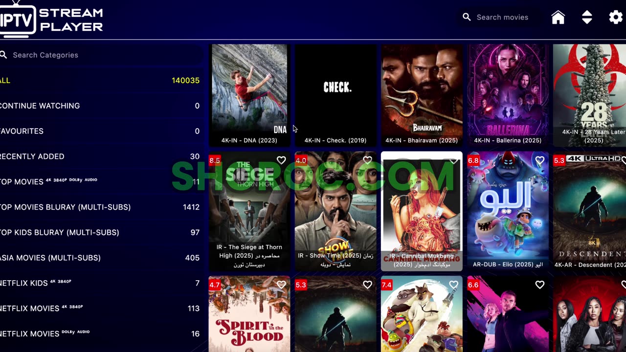 Best IPTV USA and Canada - SHOROC IPTV Review