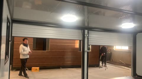 PF-202G Expandable Container 2 Car garage roll-up doors