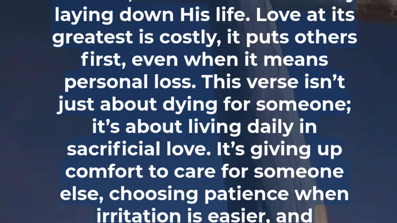 ❤️ Greater Love