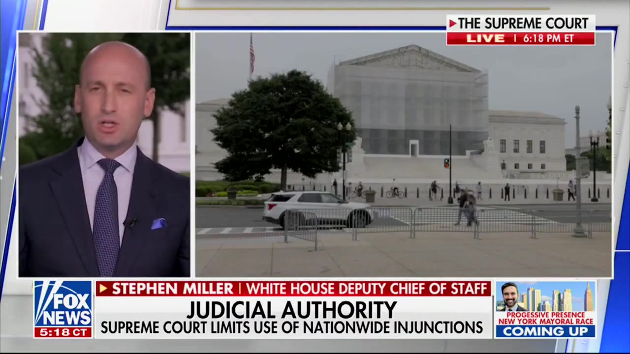 Stephen Miller Praises SCOTUS Ruling