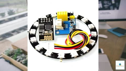 PAMEENCOS 1 Sets ESP8266 ESP-01 ESP-01S RGB LED IDE Adapter Controller WS2812 Module for A