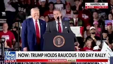 President Trump brings CNN contributor Scott Jennings onto Rally stage