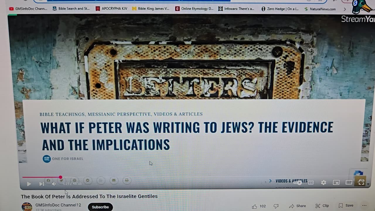 Re: The Book of Peter is Addressed To The Israelites Gentiles (Hellenist see Grecian jews)