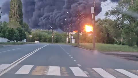 Massive Fires at Engels Airbase Fuel Depot