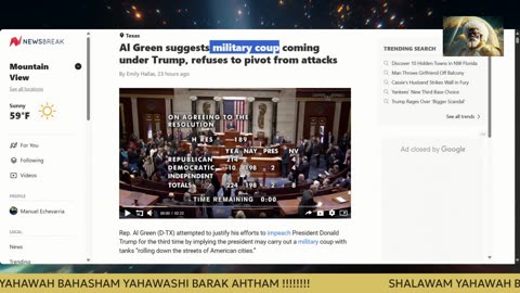 Sen. Al Green suggest Military-Coup coming under D.J Trump #MARTIALLAW #CIVILWAR