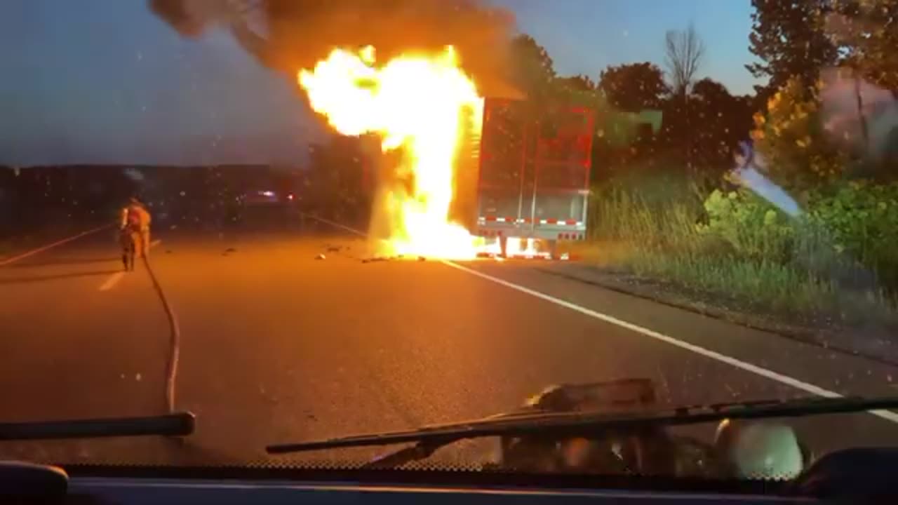 40,000 pounds of ribeye steaks lost in I-44 tractor-trailer fire