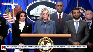 🇺🇸 AG Pam Bondi, FBI's Kash Patel, Dan Bongino, Jeanine Pirro Update on Jan. 6 Pipe Bomb Suspect