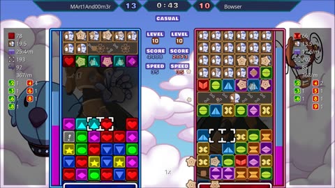 Panel Attack 2-player Casual (7-27-2025): MArt1And00m3r vs Bowser