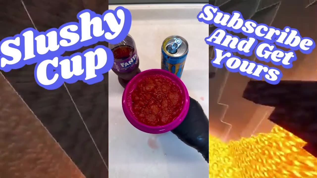 Delicious Grape Fanta + Mango Loco + Haribo Gummies Slushy!!!!