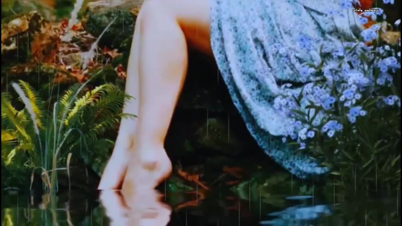 Gentle Rain and Water Sounds In The Forest 🌳 For Relax or Sleeping / Reducing Stress or Anxiety.