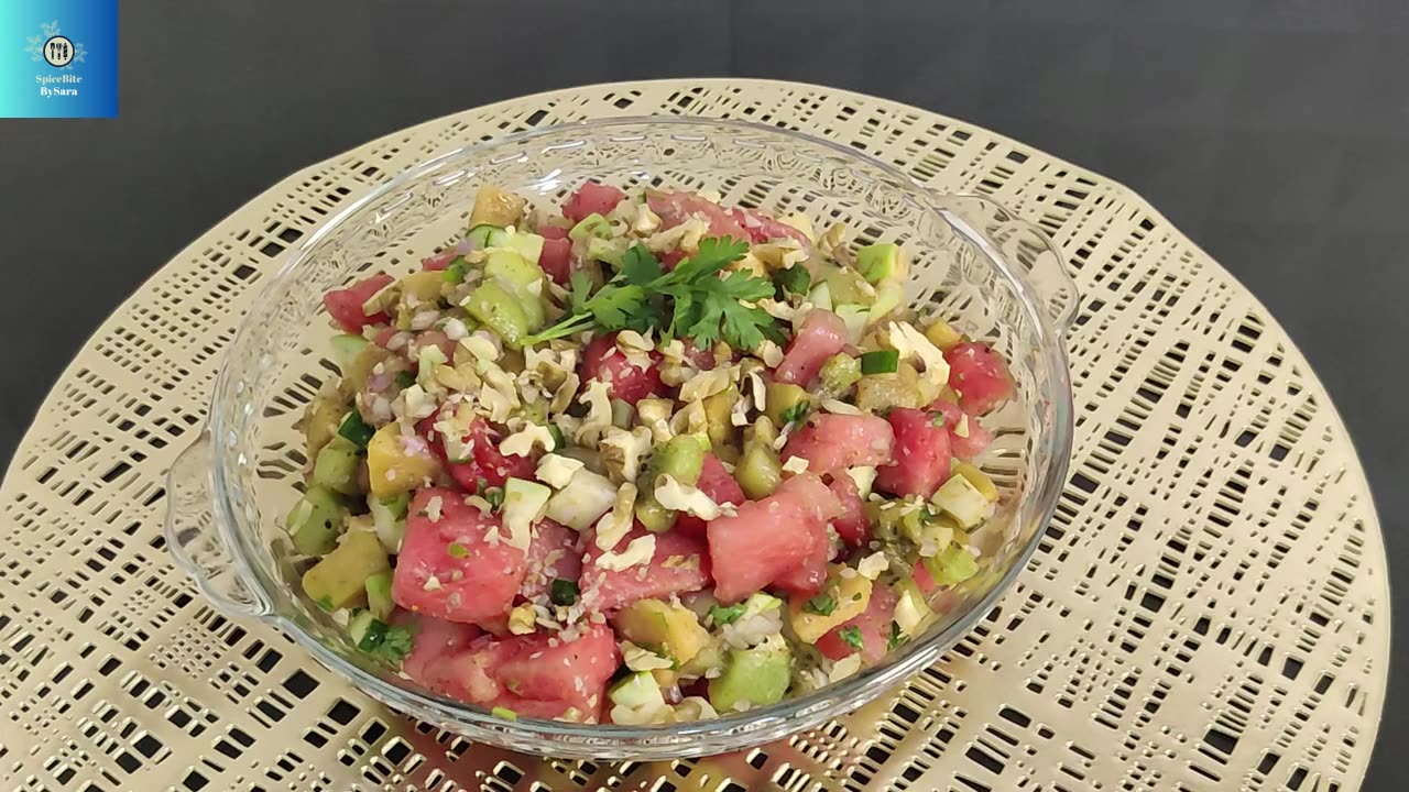 Water Melon Chaat Recipe | Summer Special Recipe By Spice Bite