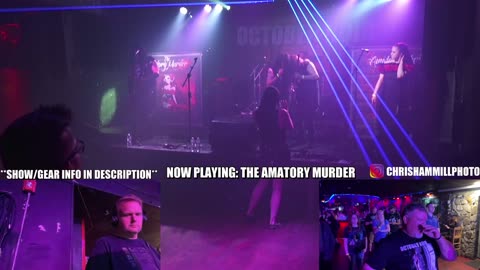 LIVE FOH - October Noir, The Amatory Murder, Guitar Zero