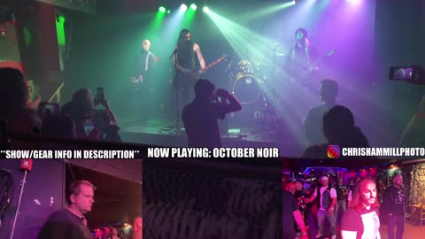 LIVE FOH - October Noir, The Amatory Murder, Guitar Zero