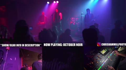 LIVE FOH - October Noir, The Amatory Murder, Guitar Zero