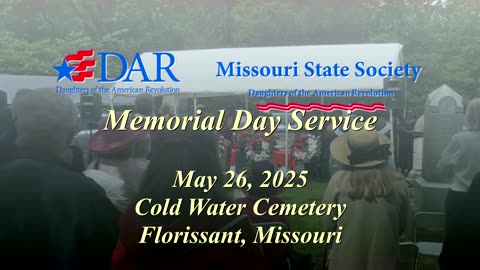 Cold Water Cemetery Memorial Day Ceremony - 2025
