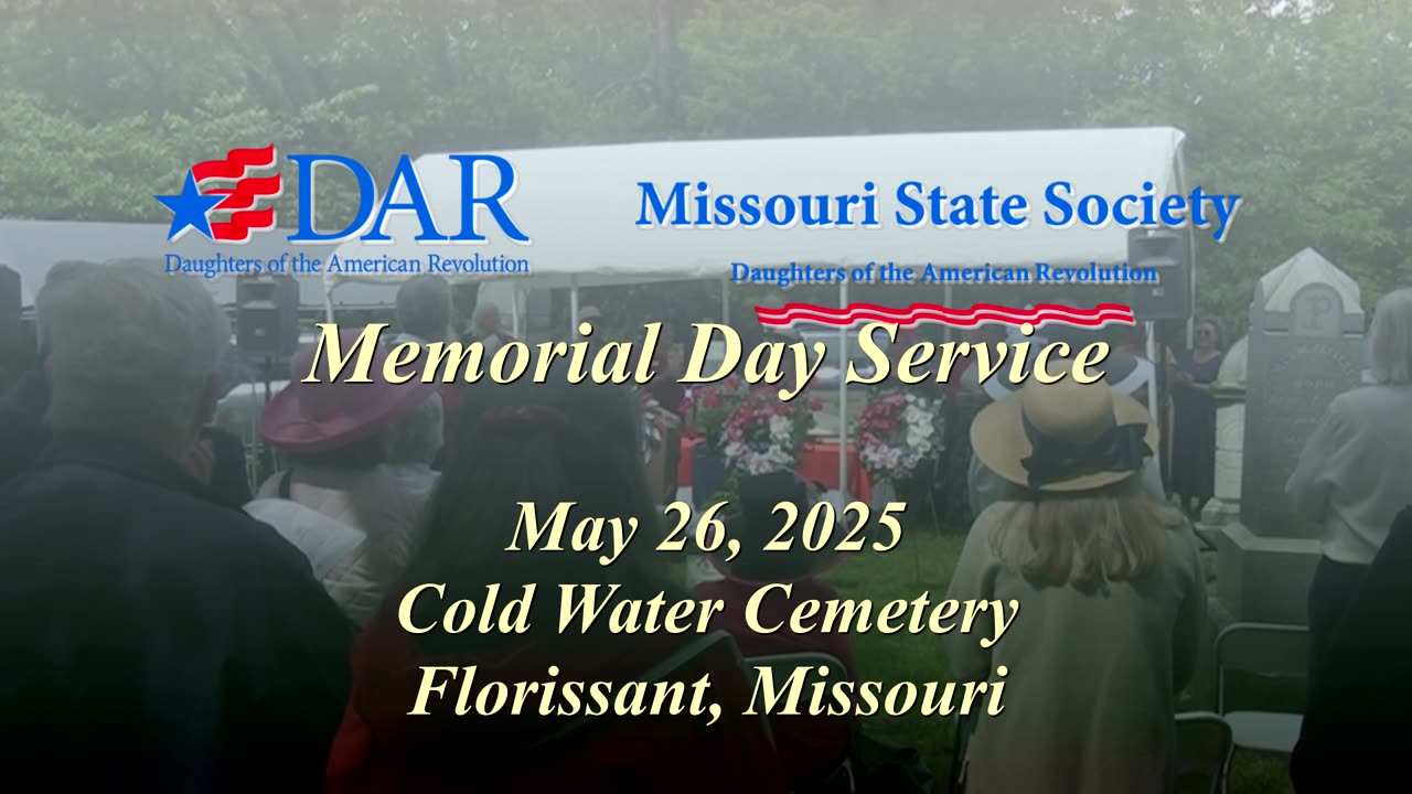 Cold Water Cemetery Memorial Day Ceremony - 2025