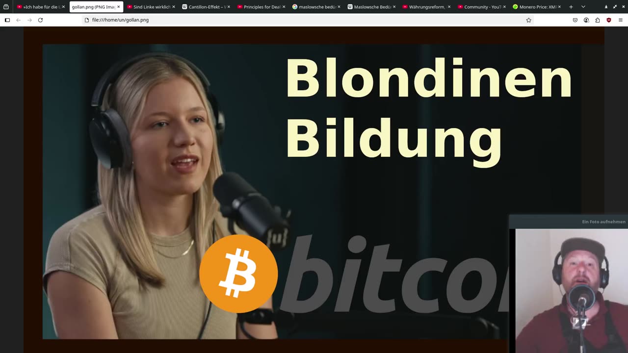 🗣 Blondine Bildung Bitcoin...... @eingollan @ben_ungeskriptet