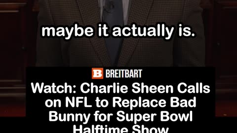 Charlie Sheen Calls on NFL to Replace Bad Bunny for Super Bowl Halftime Show