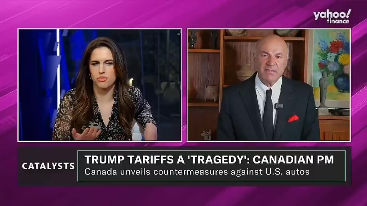 Kevin O'Leary SCHOOLS Leftist Reporter on Tariffs