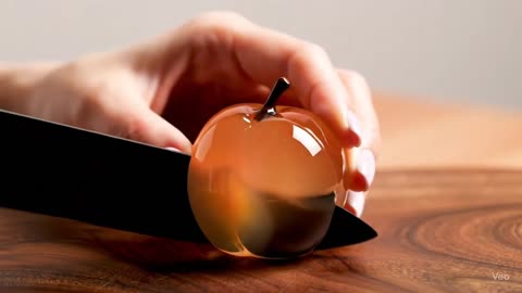 AI ASMR Glass Fruit Cutting