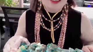 20250819-13 High-end feel full Natural original turquoise wear your aura​