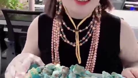 20250819-13 High-end feel full Natural original turquoise wear your aura​