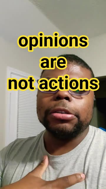 opinions are not actions