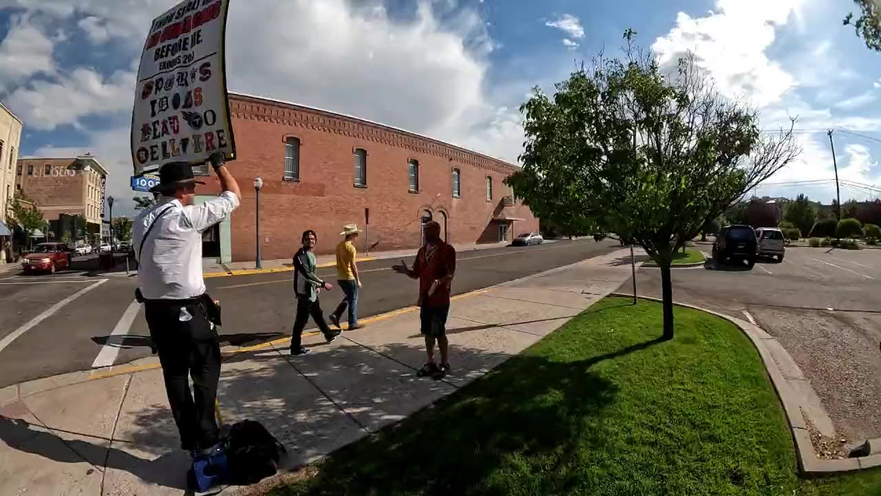 Street Preaching the TRUTH TRIGGERS Effeminate "Man" at Pocatello Art Walk 2025 (Part #1)